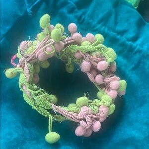 Colorful Pom Pom Wreath